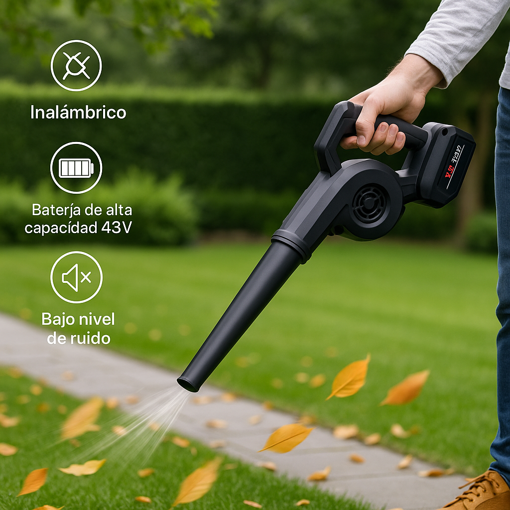 PowerBlow – Sopladora Inalámbrica de Doble Batería