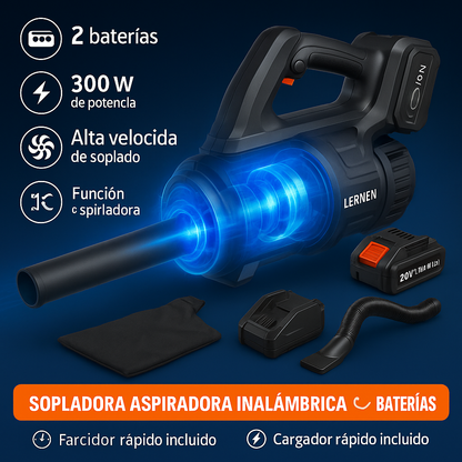 PowerBlow – Sopladora Inalámbrica de Doble Batería